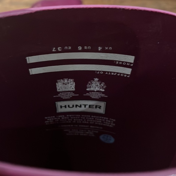 Original Tall Gloss Rain Boot - Magenta - Picture 5 of 5